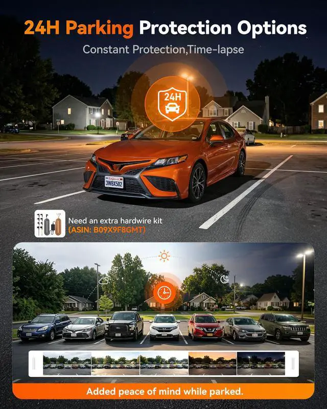 Alt view image 6 of 7 - X5 3 Channel 4K HDR Dash Cam, STARVIS 2 IMX678 8MP Night Vision, 4K+2.5K+1080P Front and Rear Inside Car Camera GPS, Support Voice Control,Touch Screen and 5.8GHz WiFi (Card Not Included)