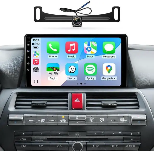 Main image of Car Radio Stereo for Honda Accord 2008-2012, Wireless CarPlay Android Auto | 10.2-inch IPS HD touchscreen, 5G WiFi GPS navigation, phone link, Bluetooth FM AM SWC, 1080P backup camera, plug-and-play
