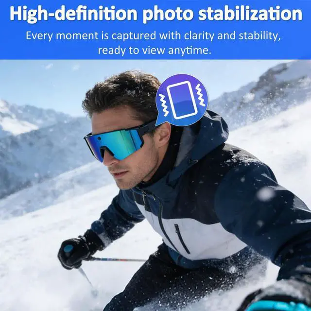 Alt view image 5 of 6 - AI Smart Glasses with Open Ear Speaker, 5.4 Bluetooth,Voice Assistant Compatible,Real-Time Translation,Auto Color-Changing Lenses for Business&Outdoor Activities,Model v06