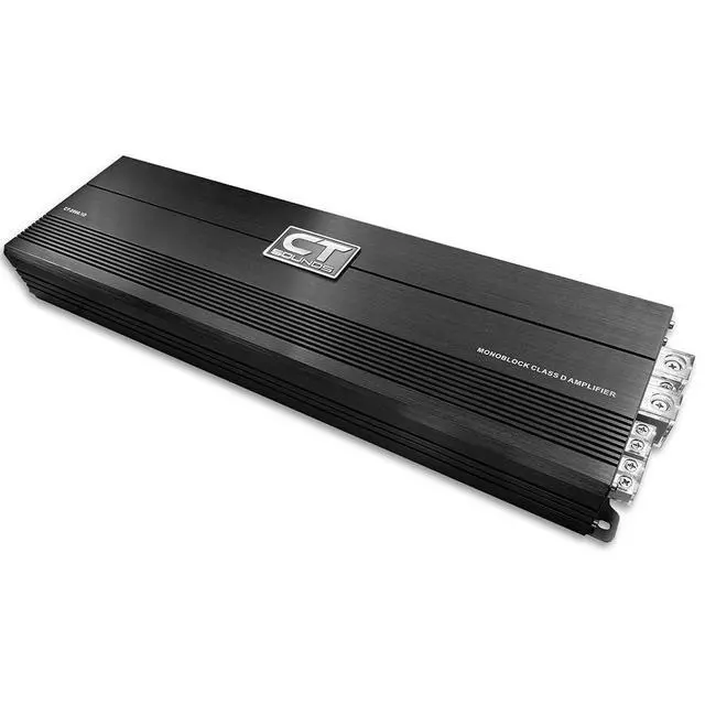 Alt view image 3 of 5 - CT-2000.1D Compact Class D Car Audio Monoblock Amplifier, 2000 Watts RMS