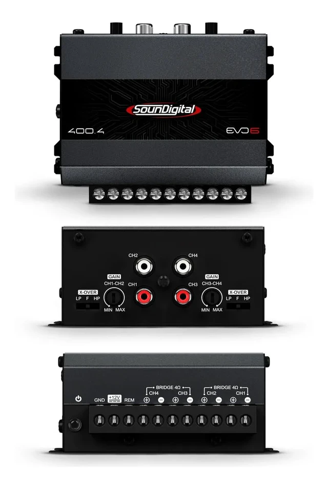 Alt view image 2 of 3 - Amplifier (400W 4 Channels)