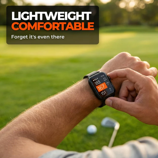 Alt view image 7 of 7 - W1 Golf GPS Watch Front, Middle & Back Distances, Hazard Tracking, No Subscription