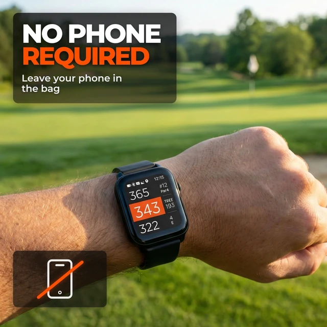 Alt view image 5 of 7 - W1 Golf GPS Watch Front, Middle & Back Distances, Hazard Tracking, No Subscription