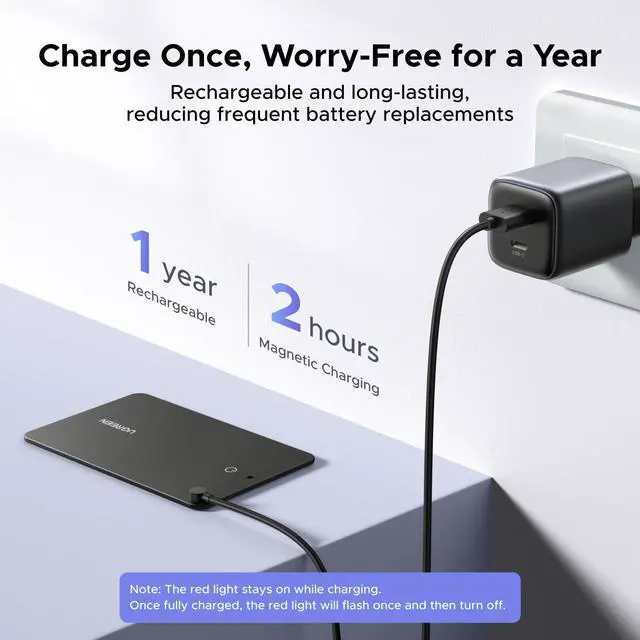 Alt view image 5 of 7 - FineTrack Slim S (Samsung Only) Wallet Tracker Card, 1-Year Rechargeable Bluetooth Tracker Card Finder Work with Samsung SmartThings APP for Galaxy S25/S24/S23 Ultra -1.7mm & IP68 Waterproof