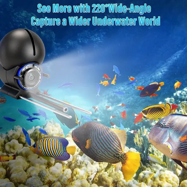 Alt view image 3 of 7 - Underwater Fishing Camera 1080P HD 4.3" IPS Screen 50ft Cable | 6000mAh Battery, USB-C Charging, IR Night Vision, 220° Wide Angle, 66lb Cable, CE/FCC/RoHS, for Lake Boat Kayak Ice Fishing