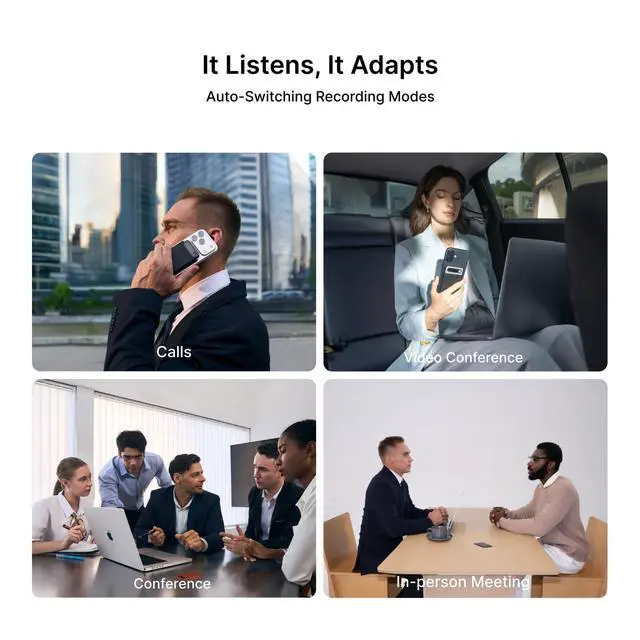 Alt view image 2 of 7 - Note Pro AI Voice Recorder, AI Meeting Recorder and Note Taker | Digital Voice Recorder, App Control Digital Video Recorder, Support 113 Languages & Ultra-Slim for Meetings, Calls, Lectures