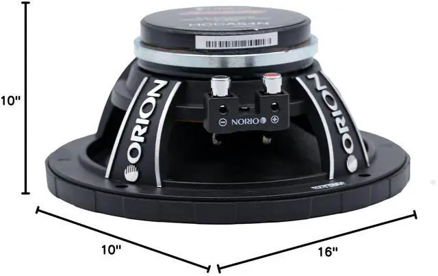 Alt view image 7 of 7 - HCCA64N HCCA Series 6.5 Ultra Efficient Neodymium Midrange Loudspeaker, 1400W Max Power, 350W RMS, 4 Ohm, 1.5 Voice Coil - High Output Pro Car Audio Stereo, Premium Quality Speaker (Pair)