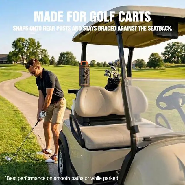 Alt view image 3 of 7 - TRAVOR Rugged Magnetic Bluetooth Speaker for Golf Cart & Outdoor | All-Aluminum Body with Magnetic Mount Built for Golf Carts, RVs, Boats, IP68 Waterproof, 25H Playtime for Camping, Jobsite