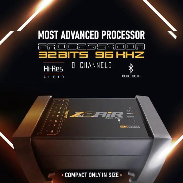 Alt view image 3 of 7 - Banda Audiopart X8AiR DSP Car Audio Processor | 32-Bit/96kHz 8-Channel Car Audio DSP with 79-Band Equalizer, Bluetooth, App Control & Advanced Crossover for Premium Sound