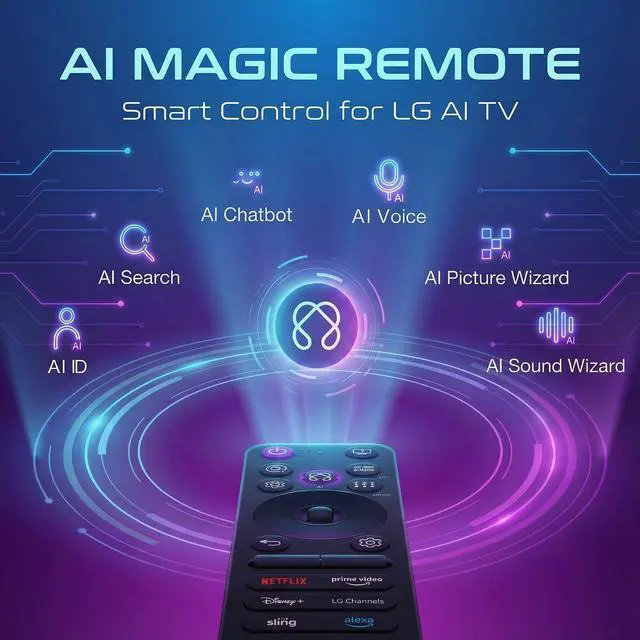 Alt view image 5 of 7 - for LG TV Remote | LG Smart TVs (2019-2025 Models) | Voice Control & Pointer Function | Compatible with OLED/QNED/NanoCell/UHD 4K/8K TVs & Models MR25GA/MR24GA/MR23GA/MR22GA/MR21GA/MR20GA