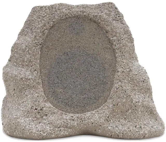 Main image of Rock Speaker Connect - Outdoor Bluetooth Solar Speaker - Stone | Rock-shaped outdoor speaker, Bluetooth 5.3, solar and USB-C charge, 22-hr battery, link up to 20, IP65