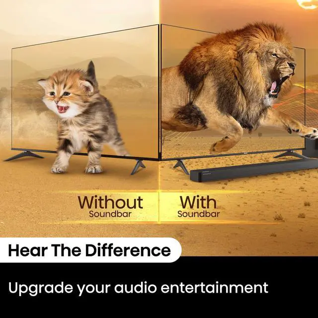 Alt view image 7 of 7 - HS2100 2.1ch Soundbar with Wireless Subwoofer, Dolby Audio, DTS Virtual:X, HDMI ARC, Bluetooth 5.3, Remote Control, 6 EQ Modes