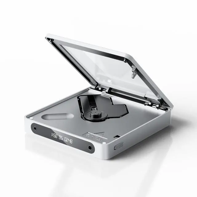 Alt view image 2 of 7 - DM13 Multifunctional Portable Stereo CD Player with Long-Lasting Battery, Supports USB Ripping, Optical/coaxial/3.5mm/4.4mm outputs (Skylight Bluetooth)