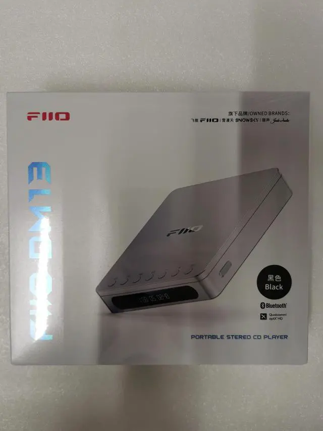 Alt view image 5 of 7 - DM13 Multifunctional Portable Stereo CD Player with Long-Lasting Battery, Supports USB Ripping, Optical/coaxial/3.5mm/4.4mm outputs (Skylight Bluetooth)
