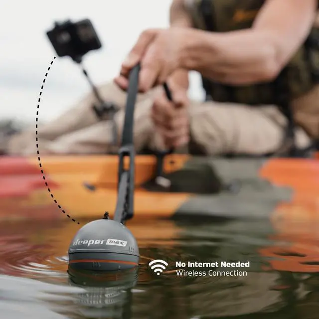 Alt view image 5 of 7 - MAX Castable GPS Fish Finder Portable Chirp Sonar Depth and Fish Finder for Boat Fishing, Ice Fishing, Shore Fishing - Personal 3D Depth Maps with User-Friendly Free App