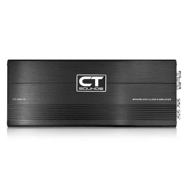 Alt view image 2 of 6 - CT-1500.1D Compact Class D Car Audio Monoblock Amplifier, 1500 Watts RMS