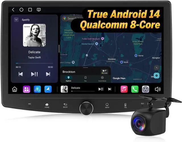 Main image of 6GB+64GB Double Din Car Stereo 10.1" Headunit UX7SK-PLUS | Android Auto Car Audio Receiver Android 13 Touchscreen Navigation Bluetooth Backup Camera 4G LTE DSP