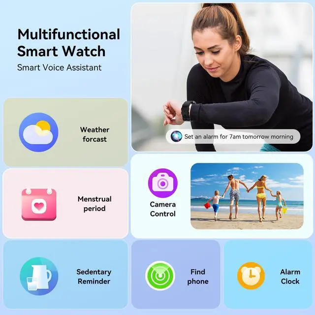 Alt view image 7 of 7 - Smart Watch for Men - 1.85" HD 2026 Upgraded Fitness Tracker Bluetooth Call and Text Smartwatch with 7 Day Battery 5 ATM Waterproof Heart Rate Sleep Monitor 130+ Sport Modes for Android & iOS (Black)