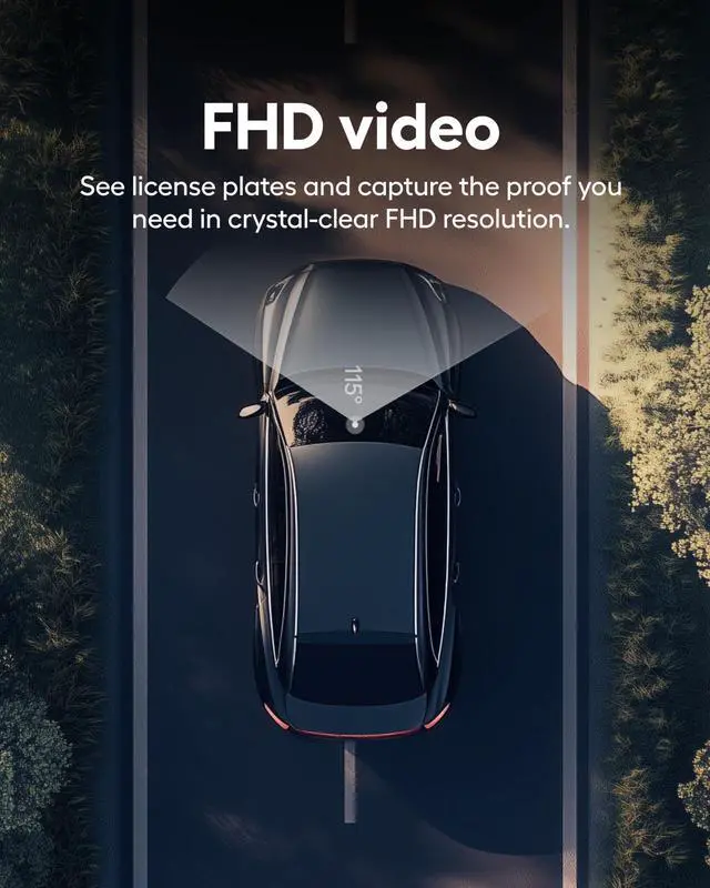 Alt view image 5 of 7 - Beam GPS Dash Cam - 1 Year App Subscription Included - Unlimited Cloud Storage, Drive Recordings, Parking Mode, Night Vision, All Inside the App - WiFi HD Front Dash Cam (64 GB SD)