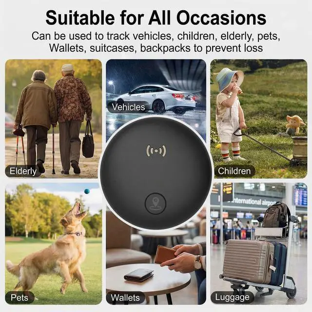 Alt view image 5 of 7 - GPS Tracker for Vehicles, Real-Time Tracking for Cars w/Magnetic | No Monthly Fee / No SIM Card, Works with iOS Find My, Mini Hidden GPS Tracking Devices for Cars/Motorcycle/Bikes, Black