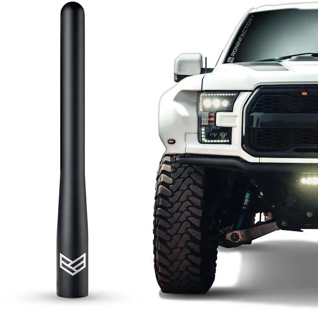 Main image of Truck Antenna for Ford F150 F250 F350 Super Duty Raptor Bronco (21-23) Lightning Dodge RAM 1500 Accessories - Carwash Safe - Short Antenna F150 (4 Inch)