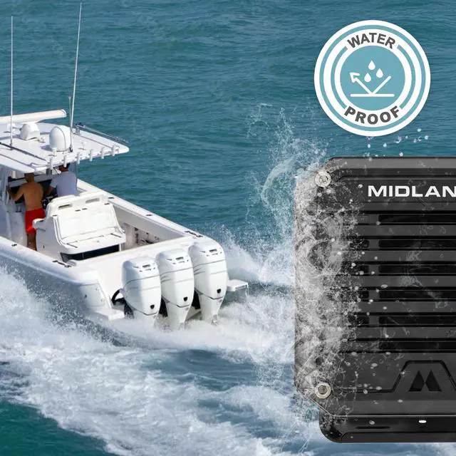 Alt view image 3 of 7 - SPK100 Heavy-Duty 20W External Speaker - 180 Degrees Swivel Base Bracket Works with All CB and MXT Radios 8-OHM Sound System 3.5mm Audio Plug - Easy Installation Waterproof Design