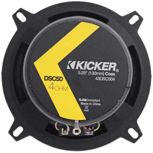 Alt view image 3 of 7 - 2 43DSC504 D-Series 5.25" 200W 2-Way 4-Ohm Car Audio Coaxial Speakers