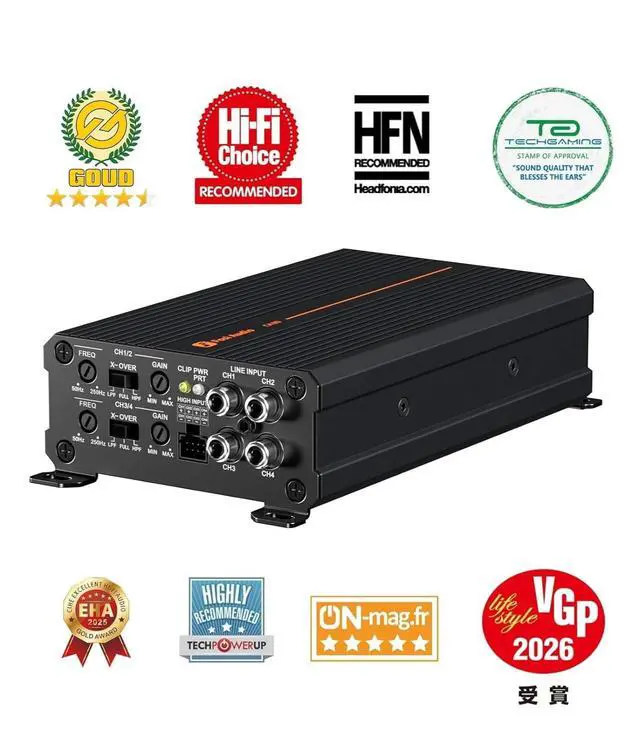 Alt view image 5 of 7 - CA30 4 Channel Car Amplifier Mini Class D 200x4 Peak 400 Watts, Micro Compact Amp Mono Subwoofer, RCA/High Level Input, 320W 2 Bridgeds, Low Noise HiFi for Vehicle Stereo Audio Sound System