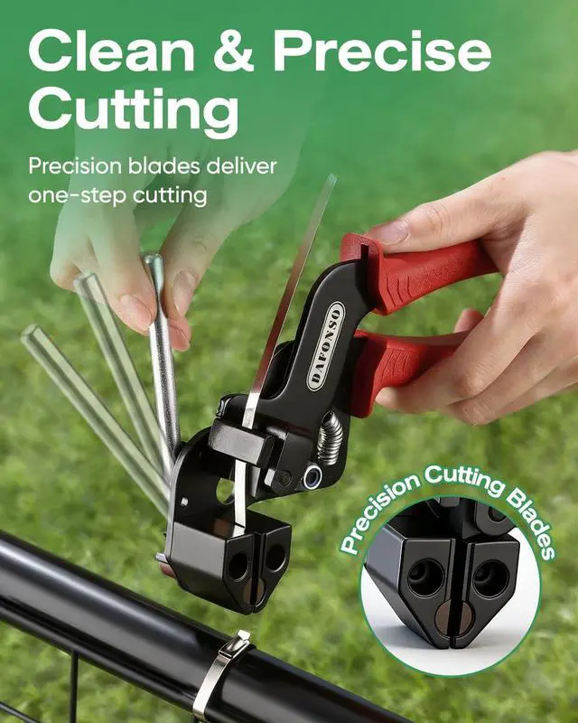 Alt view image 4 of 7 - 112-Piece Cable Tie Gun Kit, 11.8 Inch 304 Stainless Steel Zip Ties | Includes 110 Metal Zip Ties and Release Tool; Gun Tightens and Cuts for Fence, Exhaust Pipe, Chicken Coop, Farm and Cables