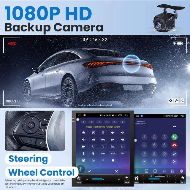 Alt view image 3 of 7 - 4 + 64GB ROM Android 15 Upgrade Car Radio for Chevrolet Chevy Cruze 2009-2015: 10.4 Inch 1024 * 768 HD IPS Tesla Style Touchscreen Stereo Wireless Carplay Andriod Auto Backup Camera GPS 5G WiFi FM