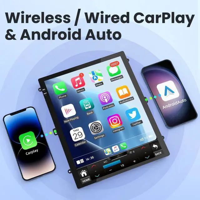 Alt view image 5 of 7 - 4 + 64GB ROM Android 15 Upgrade Car Radio for Chevrolet Chevy Cruze 2009-2015: 10.4 Inch 1024 * 768 HD IPS Tesla Style Touchscreen Stereo Wireless Carplay Andriod Auto Backup Camera GPS 5G WiFi FM
