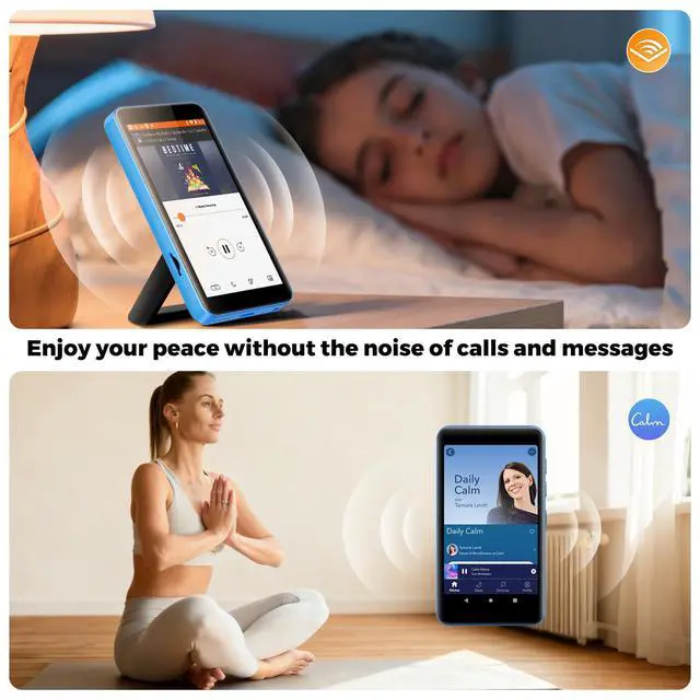 Alt view image 7 of 7 - 160GB G5 MP3 Player with Bluetooth and WiFi, MP3 Player with Spotify, Spotify Kids, Pandora, Play Store, Parental Manager App, Calm, 4" HD Full Touch Screen MP4 Music Player for Kids (Blue)