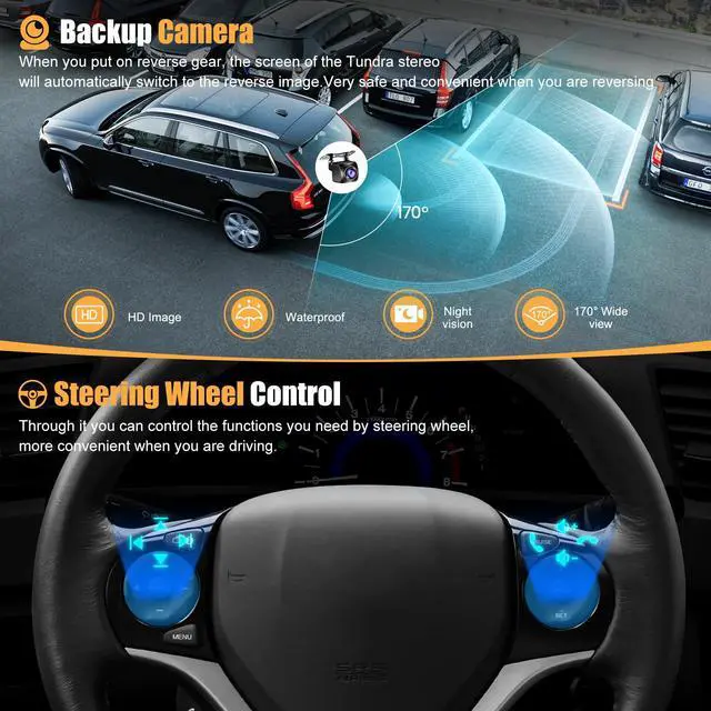 Alt view image 5 of 7 - 4G+64G Car Radio for Honda Civic 2012-2015 with Wireless Carpaly & Android Auto,9 Inch IPS Touch Screen Car Stereo with GPS Navigation/Bluetooth 5.2/FM/Backup Camera/WiFi/SWC/HiFi