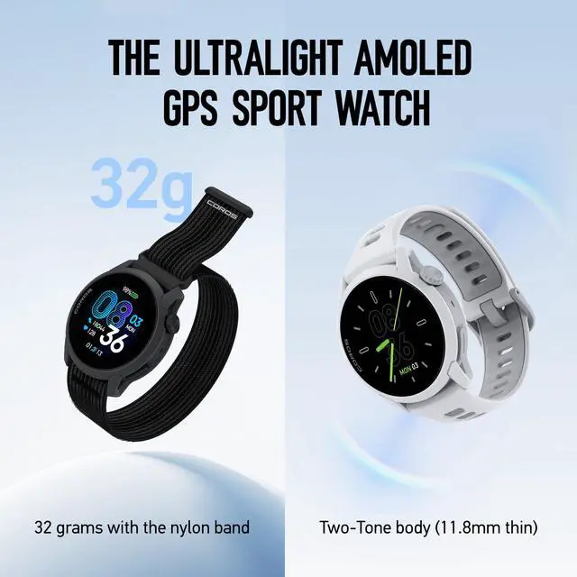 Alt view image 2 of 7 - PACE 4 Ultralight Sport GPS Watch for Run- Black Silicone, Standard | 1.2" AMOLED Touchscreen,19 days of daily use, Voice Control, Advanced Training Tools, Accurate GPS, Heart Rate Monitor