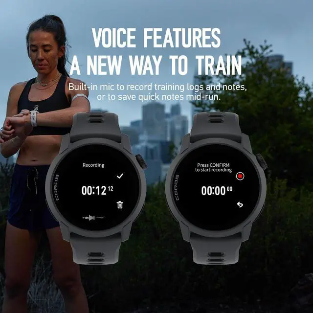 Alt view image 5 of 7 - PACE 4 Ultralight Sport GPS Watch for Run- Black Silicone, Standard | 1.2" AMOLED Touchscreen,19 days of daily use, Voice Control, Advanced Training Tools, Accurate GPS, Heart Rate Monitor