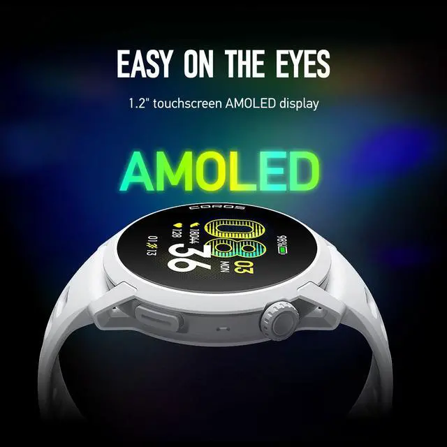 Alt view image 3 of 7 - PACE 4 Ultralight Sport GPS Watch for Run- Black Silicone, Standard | 1.2" AMOLED Touchscreen,19 days of daily use, Voice Control, Advanced Training Tools, Accurate GPS, Heart Rate Monitor