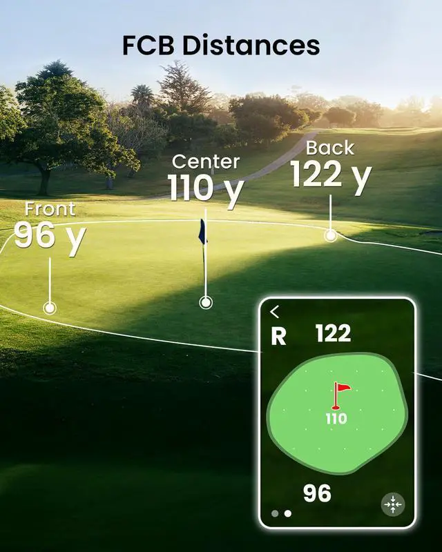 Alt view image 5 of 7 - GeneSonic Pro Golf GPS Speaker with 43K+ Courses No-Subscription | Detachable GPS Handheld Rangefinder, MagLock, Color Touchscreen, Visual & Audible Yards, Layup/FCB/Hazard, 15H Battery, IP67