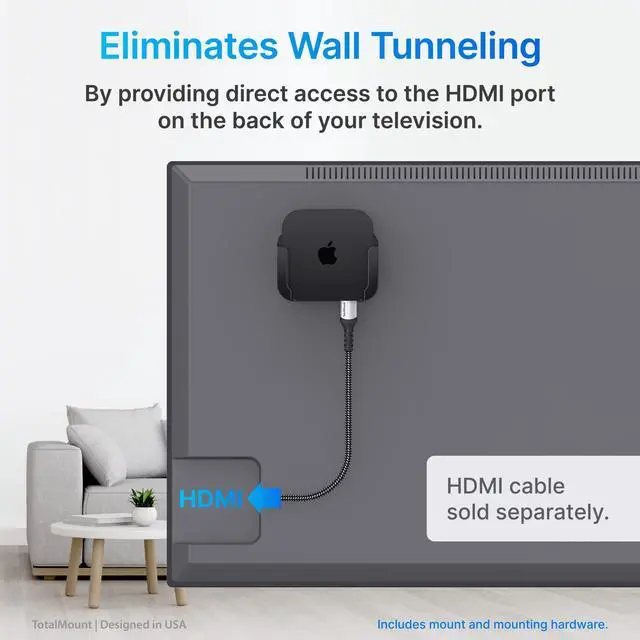 Alt view image 6 of 6 - for Apple TV Fits All Models, Heat Management, Premium Quality | Designed in the USA