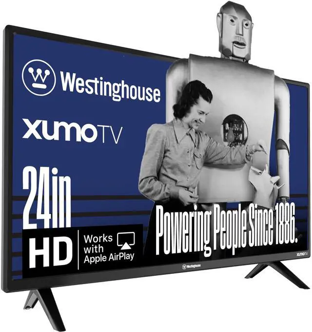 Main image of 24-inch Smart TV, HD Xumo TV with Full Function Voice Remote, Flat Screen Television w/Dolby Atmos, Bluetooth, Apple AirPlay, Wi-Fi & Mobile Connectivity