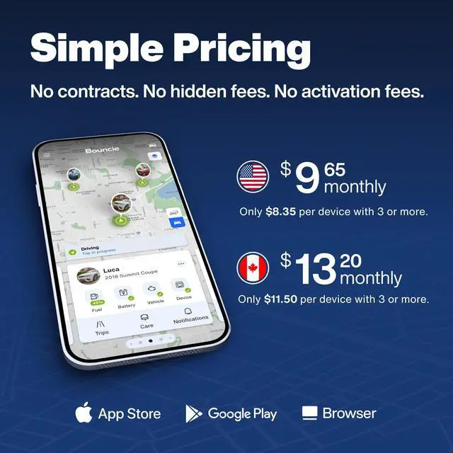 Alt view image 5 of 7 - GPS Tracker for Vehicles with Real-Time Location | Route History, Speed Monitoring, Driving Insights, Geo-Fence, & Accident Notifications. No Contracts. Cancel Anytime