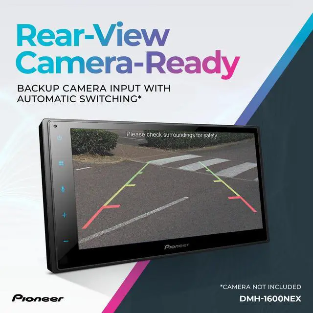 Alt view image 5 of 6 - DMH-1600NEX 6.8" Capacitive Touchscreen Double Din Car Stereo | Digital Multimedia Receiver, Wired CarPlay & Android Auto, Bluetooth, Backup Cam, USB, AM/FM, Front/Rear/Sub RCA Preouts