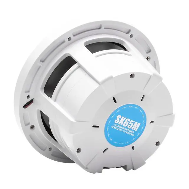 Alt view image 4 of 6 - SK65M 6.5" 2-Way Marine Full Range 320 Watt Coaxial Speakers, Pair (White)