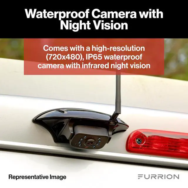 Alt view image 4 of 7 - Vision S Wireless RV Backup Camera System, 4.3" Monitor, FOS43TASF | 2.4GHz Digital Connection, 720 x 480 Resolution, Night Vision, Motion Detection, IP65 Rear Unit, Supports Up to 4 Views