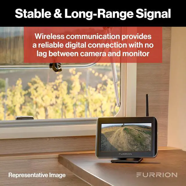 Alt view image 5 of 7 - Vision S Wireless RV Backup Camera System, 4.3" Monitor, FOS43TASF | 2.4GHz Digital Connection, 720 x 480 Resolution, Night Vision, Motion Detection, IP65 Rear Unit, Supports Up to 4 Views