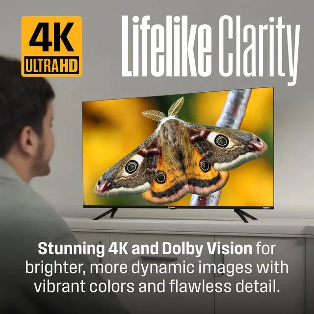 Alt view image 2 of 7 - 50-inch Smart TV, 4K UHD Xumo TV w/ HDR10, Voice Remote, Dolby Vision, Dolby Atmos, Edgeless, Flat Screen LED Television w/Bluetooth, Apple AirPlay, Wi-Fi & Mobile Connectivity