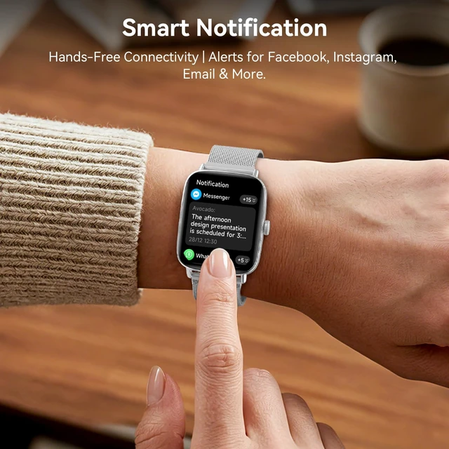 Alt view image 4 of 7 - Smart Watch for Women, 1.85" HD AMOLED Fitness Tracker (Answer/Call) with 24/7 Heart Rate/Sleep/SpO2 Monitor for iPhone & Android, 120+ Sports Modes Smartwatch with IP68 Waterproof