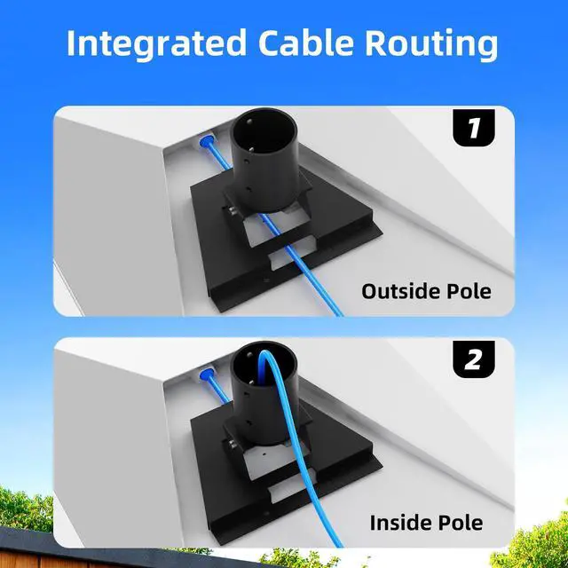 Alt view image 5 of 7 - Pole Adapter for Starlink Standard 4/4X/Gen 3 | Adjustable Angle Gen 3 for Starlink Tilt Pole Mount, Rustproof, Weatherproof, Pipe Not Included