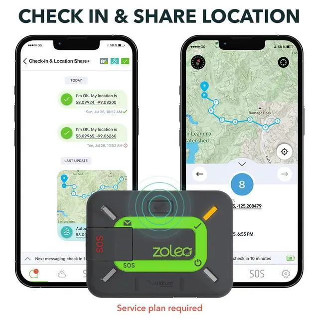 Alt view image 4 of 7 - Satellite Communicator Two-Way Global SMS Text Messenger & Email, Emergency SOS Alerting, Check-in & GPS Location Android iOS Smartphone Accessory