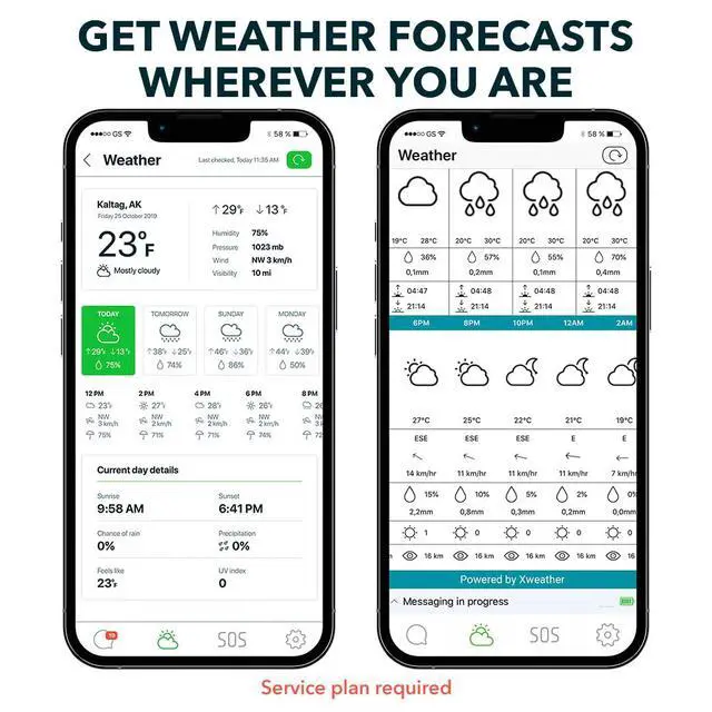 Alt view image 5 of 7 - Satellite Communicator Two-Way Global SMS Text Messenger & Email, Emergency SOS Alerting, Check-in & GPS Location Android iOS Smartphone Accessory