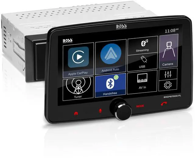 Main image of BVCP9700A-FL CarPlay Android Stereo, 7 Inch Touchscreen